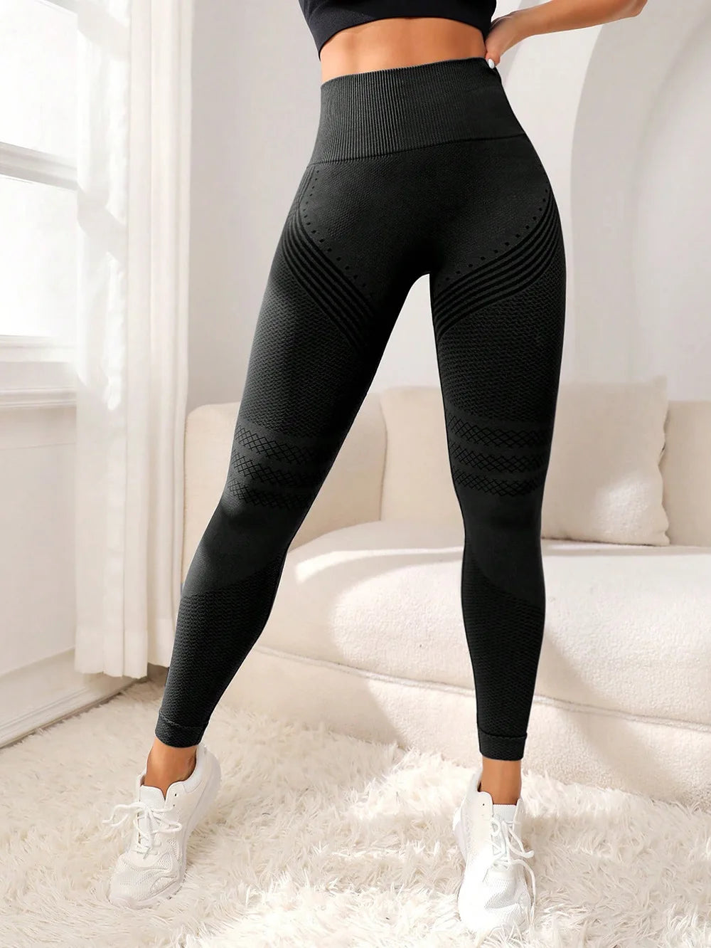 Push-Up Scrunch Leggings – Booty Lift Effekt | Seamless Fitness